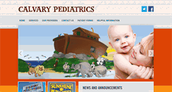 Desktop Screenshot of calvarypediatrics.com